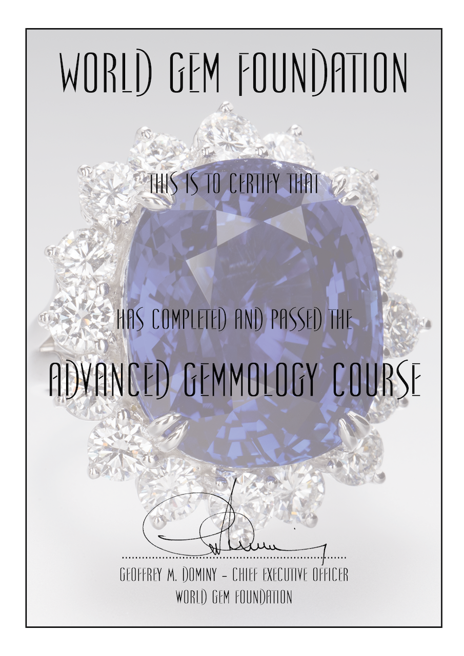 Advanced Gemmology Certificate