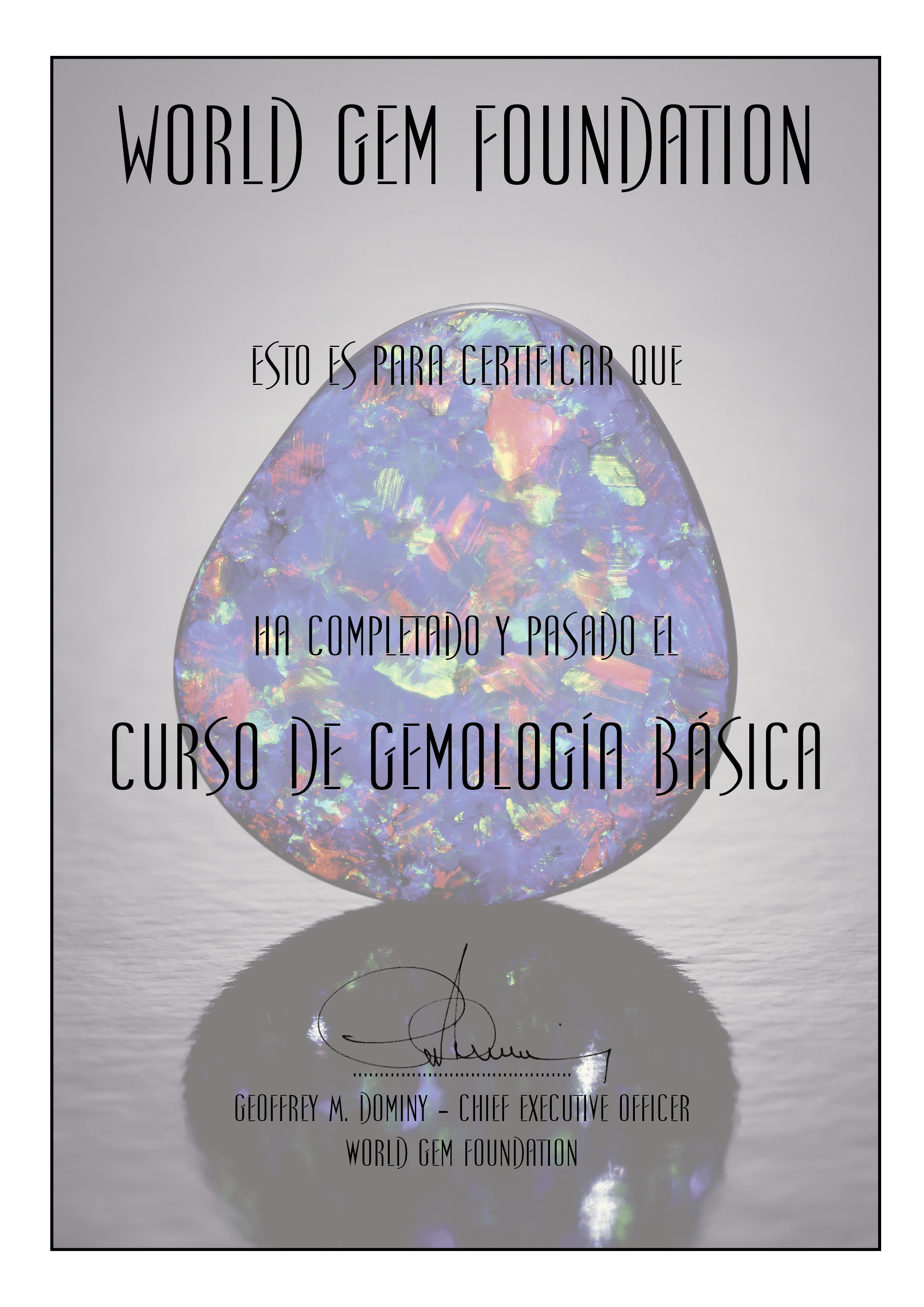 Gemología Básica Certificado